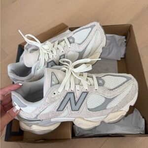 New Balance 9060 Women's White and Gray Sneakers